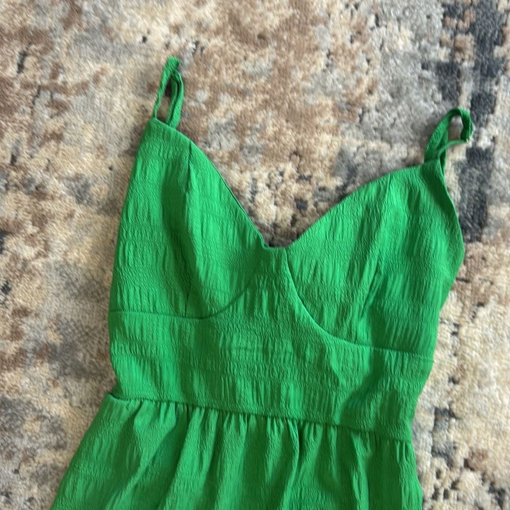 SHEIN Green Tiered Maxi Sundress - Picture 2 of 6